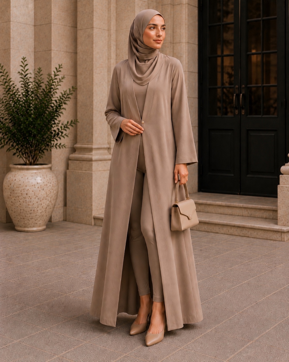 MODSKYN base layer worn beneath an abaya